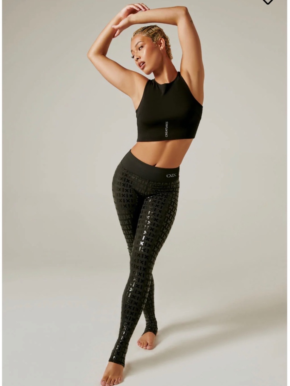 CXIX Gecko Grip Black Stirrup Legging XS